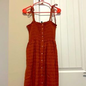 Aerie orange summer dress